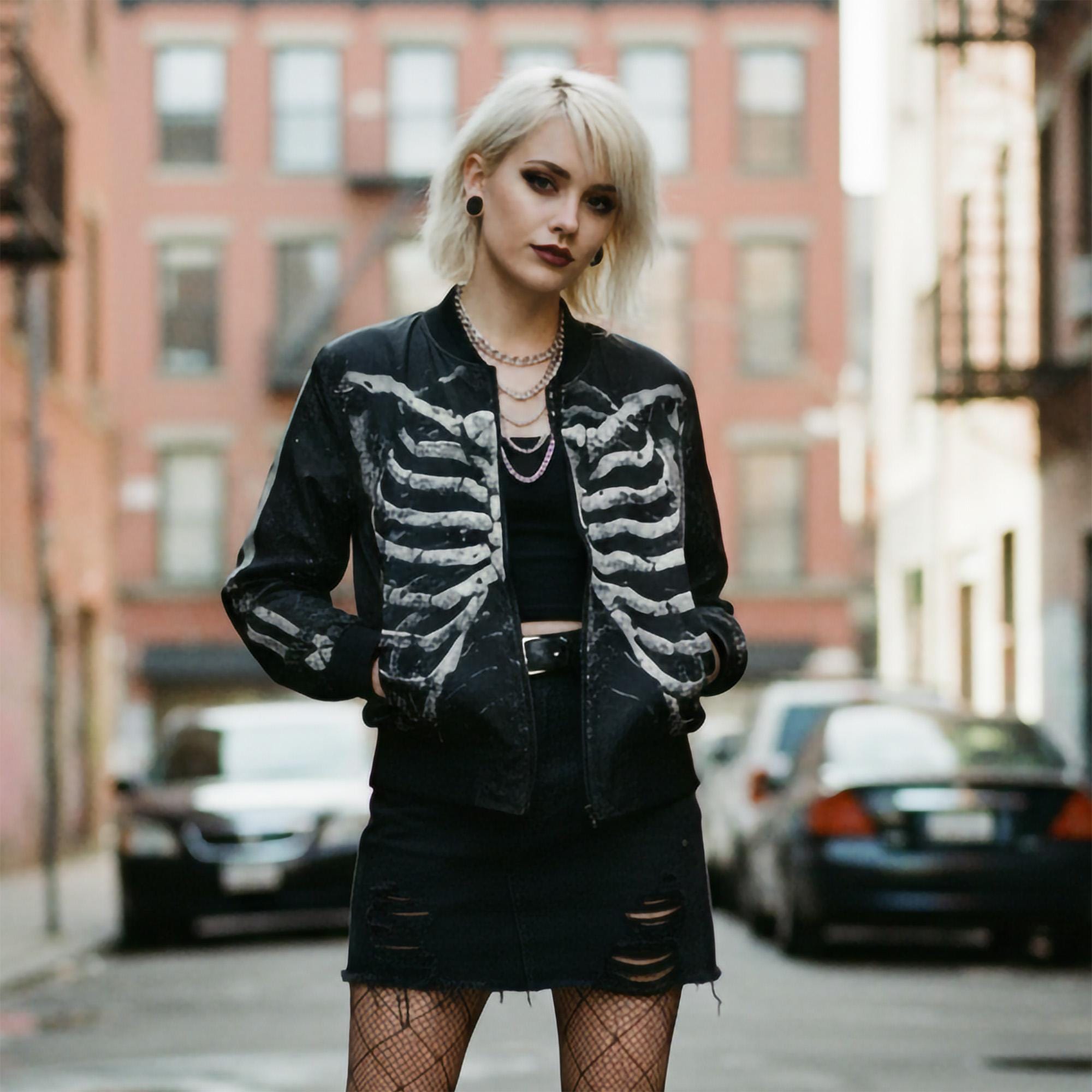 ジャケット・アウター grunge bomber military jacket y2k black Grunge & Y2K Women's Jackets: Faux Fur, Bombers, Fleece Borgs