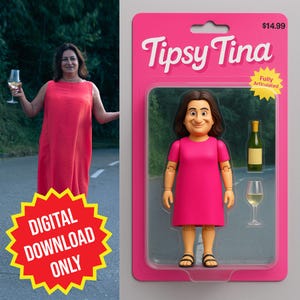 Personalized Caricature Action Figure Portrait from Photo, Digital Illustration Only (No Physical Toy) Custom Portrait From Photo