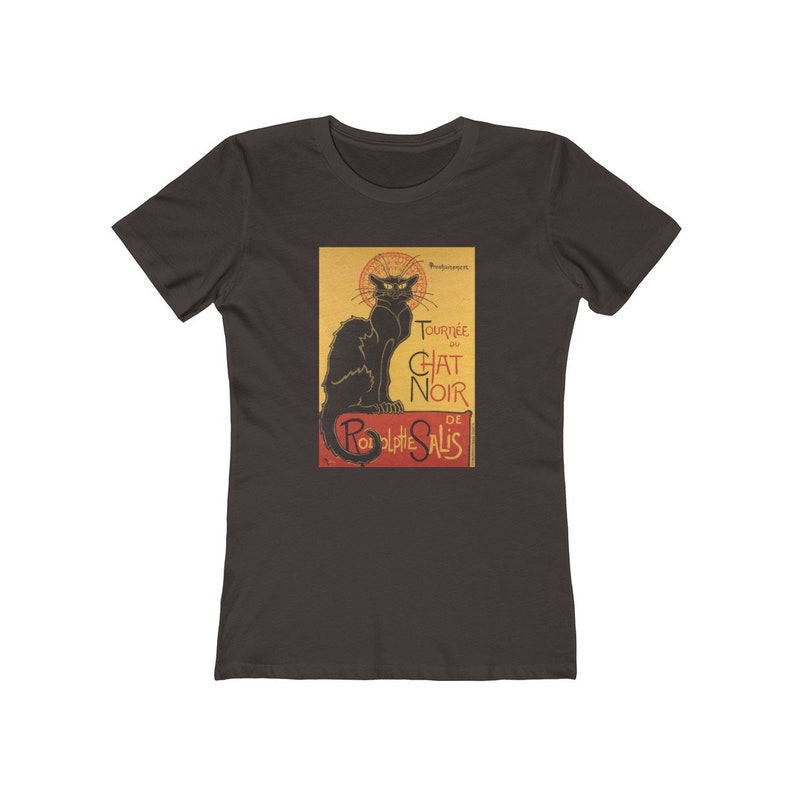 Toulouse Lautrec Le Chat Noir Womens Boyfriend Tee Shirt Vintage Shirt Vintage Art Shirt Artist Shirt