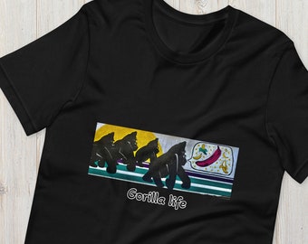 Gorilla life, wandering gorillas tshirt, ape fantasy Short-Sleeve Unisex T-Shirt