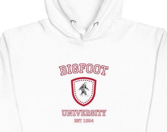 Bigfoot university hoodie, college Unisex Hoodie for Sasquatch fans