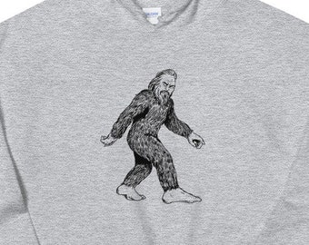 Bigfoot Hoodie, Sasquatch Yeti Unisex Hoodie sweatshirt