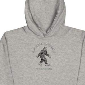 Bluza z kapturem Sasquatch University, bluza z Bigfootem, odzież uniwersytecka, powrót do szkoły