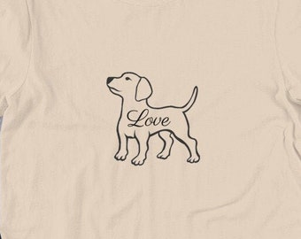 Puppy love dog shirt for all dog lovers. Cute dog love Short-Sleeve T-Shirt, unisex, gift for dog lover