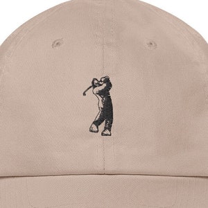 Golfing Bigfoot hat, embroidered Yeti Sasquatch Dad hat