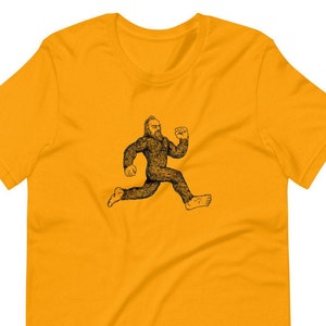Bigfoot Running Shirt, jogging Sasquatch , marathon tshirt, Short-Sleeve Unisex, Sasquatch marathon, yeti dash