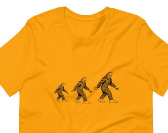 Bigfoot Sasquatch Family shirt, Short-Sleeve Unisex T-Shirt