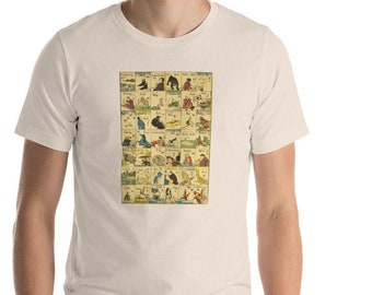 English - Chinese words t-shirt, antique translation shirt, vintage Short-Sleeve Unisex T-Shirt