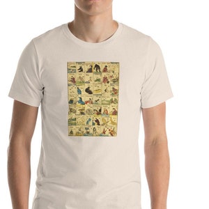 English - Chinese words t-shirt, antique translation shirt, vintage Short-Sleeve Unisex T-Shirt