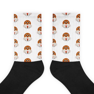 Animal print socks, Walrus Socks, adorable fun walrus socks. Great fun novelt socks, great gift