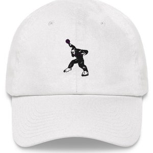 Embroidered Bigfoot tennis cap hat, Sasquatch tennis racquet ball pickleball Dad hat