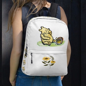 Winnie the Pooh Backpack with flowers