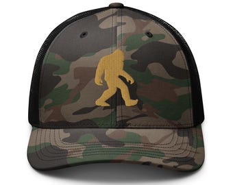 Cappello mimetico Bigfoot, berretto Sasquatch