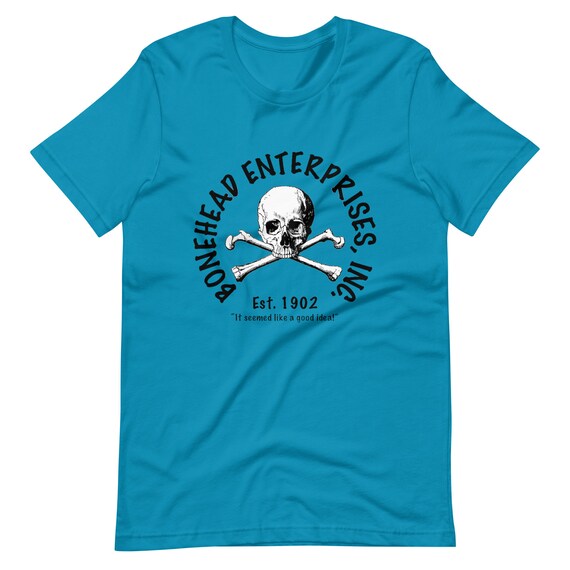 Bone Head Skull Shirt, Skull Tshirt, Good Idea Skeleton Shirt