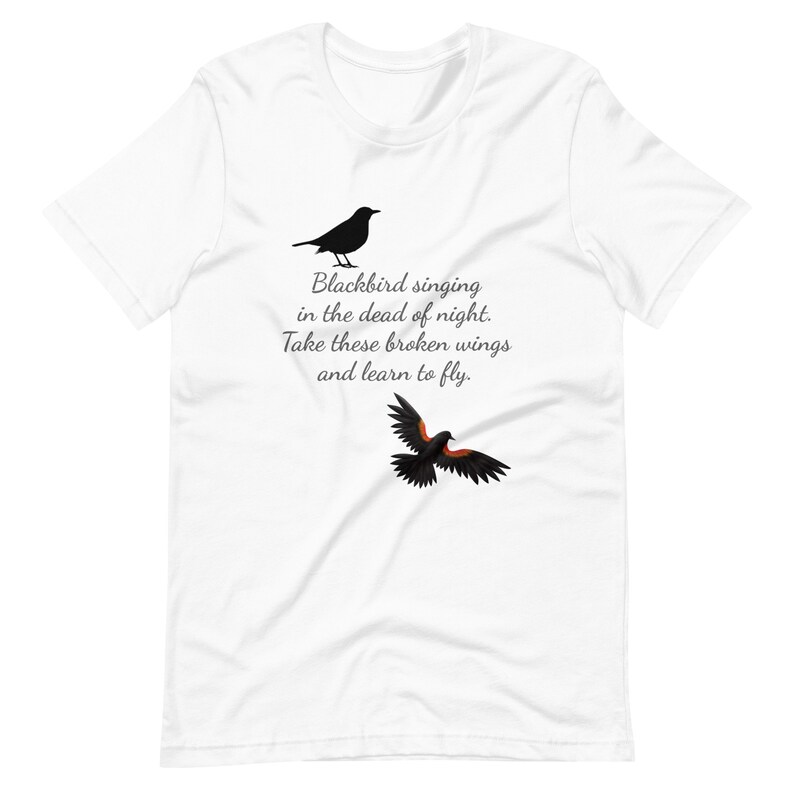 Blackbird Singing in the Dead of Night Women's Relaxed - Etsy