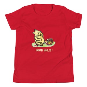 Winnie the Pooh Youth Short Sleeve T-Shirt, Pooh Rules!