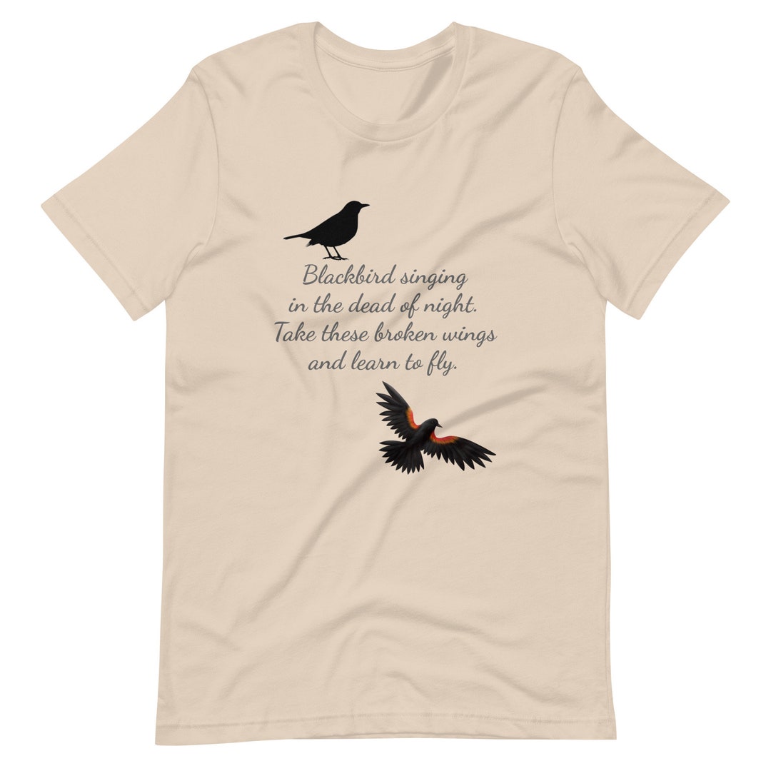 Blackbird Singing in the Dead of Night Women's Relaxed T-shirt ...