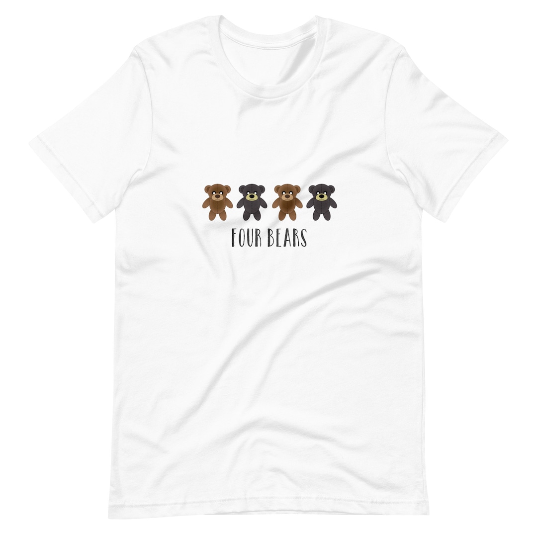 Four Bears Teddy Bear Brand Short-sleeve Unisex T-shirt - Etsy