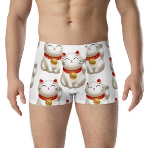 Good luck cat prosperity Boxer Briefs, lucky cat for success and wealth boxers shorts