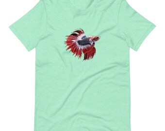 Betta Fish T-Shirt - It All Began With a Betta Aquarium Lover Tee – sketch fish