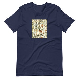 Vintage mushroom shirt, classic mushroom art from antique catalog, Short-Sleeve Unisex T-Shirt