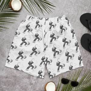 Bigfoot fishing shorts, Sasquatch gorilla Men&#39;s Athletic Long Shorts