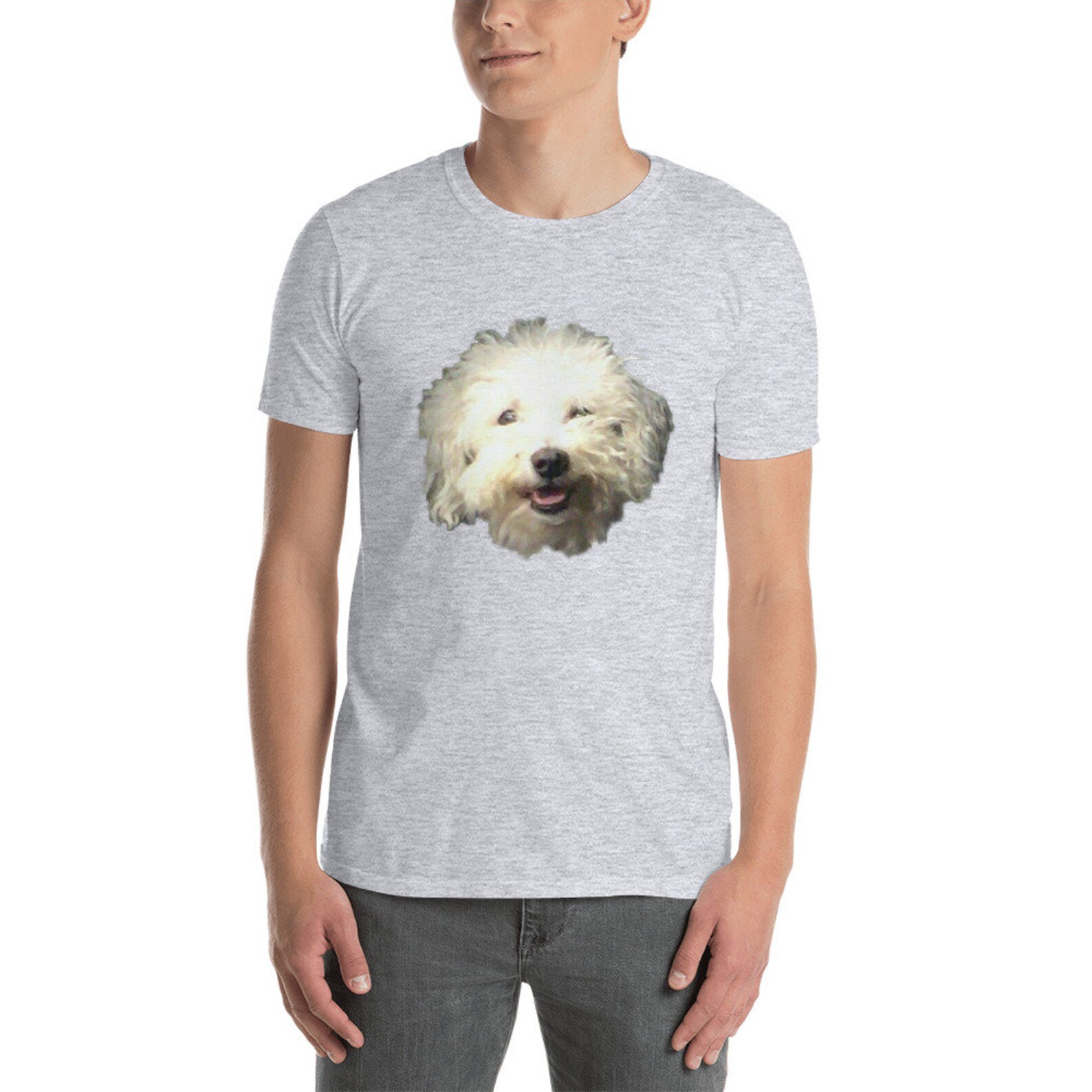 Dog Face Shirt Bijon Dog Tshirt Furry Face Dog Tshirt Etsy