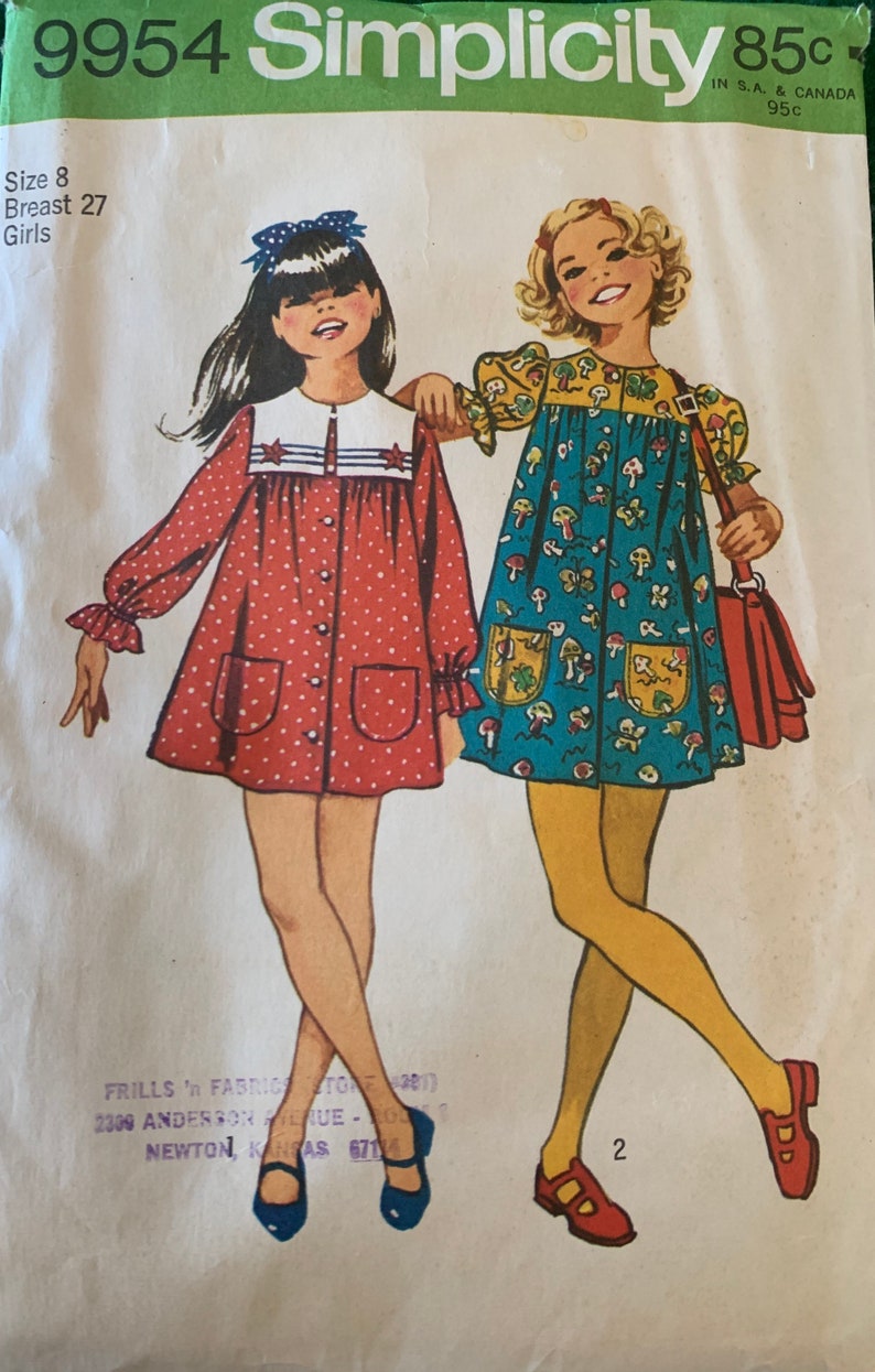 Simplicity 7520 Sewing Pattern Child and Girls Cape & Dress Size 6 ...
