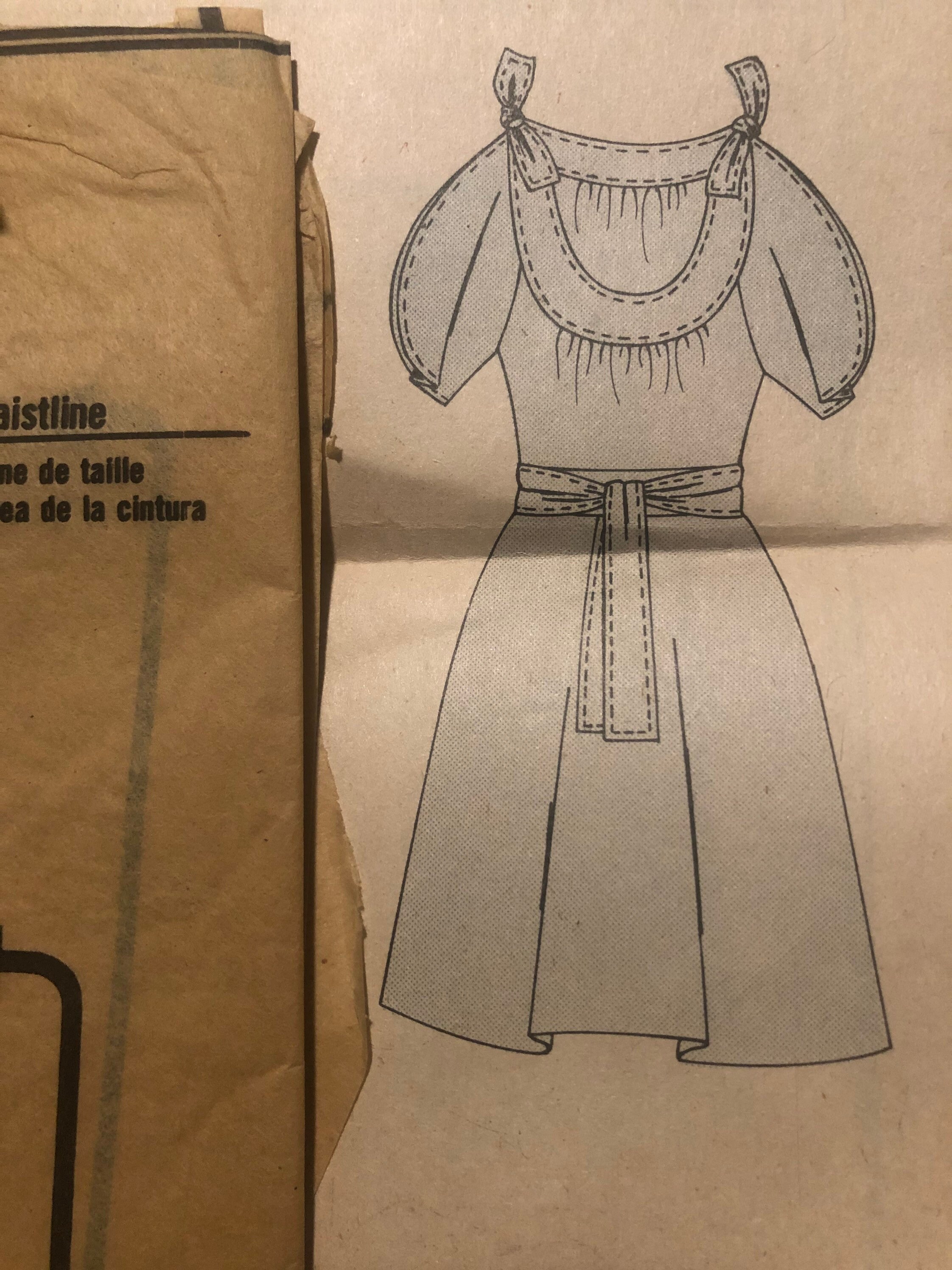 Butterick 5794 See & Sew Pattern Nap Dress Sz 8 Small Cut 1980 Etsy