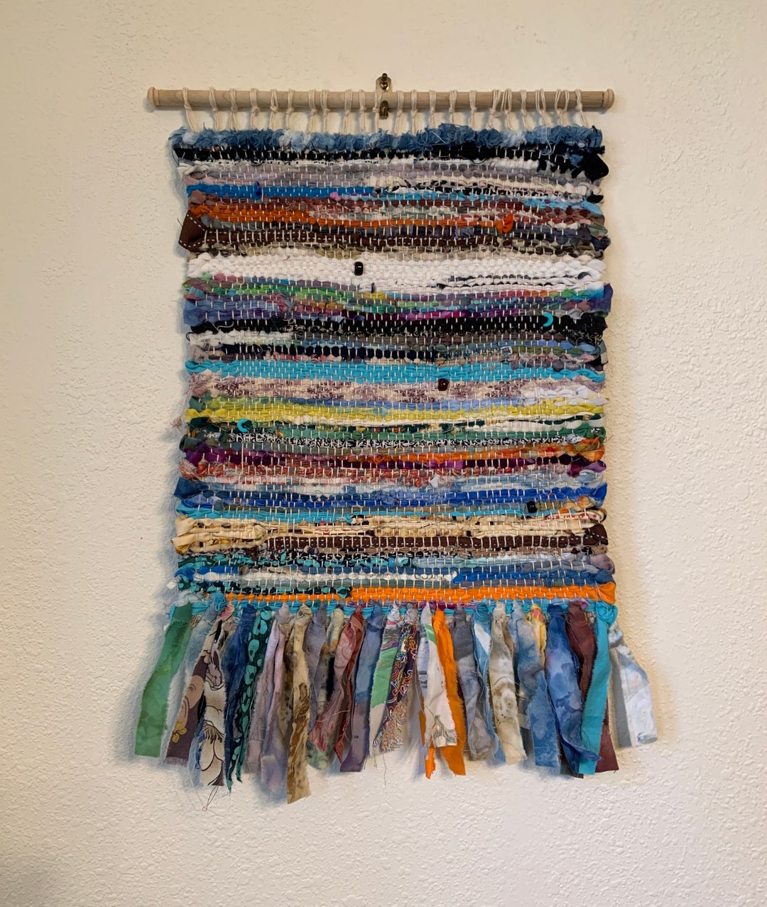 Photo inspiration: Visual Reference: Colorful Hand Woven Fabric Wall Art Tapestry With Beads