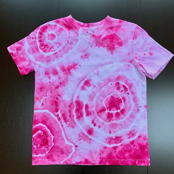 peach tie dye shirt