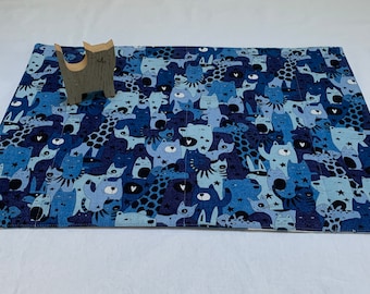 Double sided quilted pet mat for carrier or comfy sleeping pad