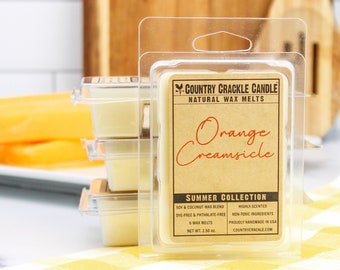 Orange Creamsicle | Soy Wax Melts | Wax Cubes | Natural Wax Melts | Wax Melts | Phthalate Free | Dye Free |