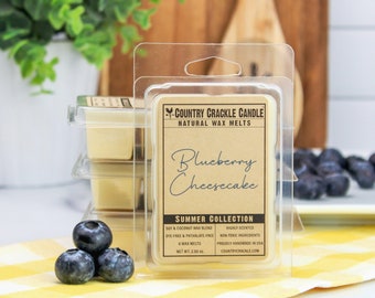 Blueberry Cheesecake | Soy Wax Melts | Wax Cubes | Natural Wax Melts | Wax Melts | Phthalate Free | Dye Free |