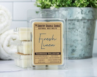 Fresh Linen | Soy Wax Melts | Wax Cubes | Natural Wax Melts | Wax Melts | Phthalate Free | Dye Free |