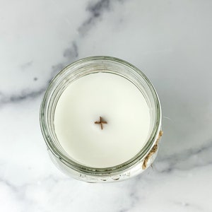 Sea Salt & Orchid Wooden Wick Natural Soy and Coconut Wax Candle 80 Hour Crackling Wick Mason Jar Candles image 2