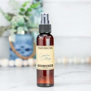 Scented Room & Linen Spray 4 oz. Phthalate-Free, Infused with Essential Oils