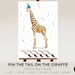 Pin the Tail on the Giraffe, Party Animals Decor, Jungle Animals Decor ...