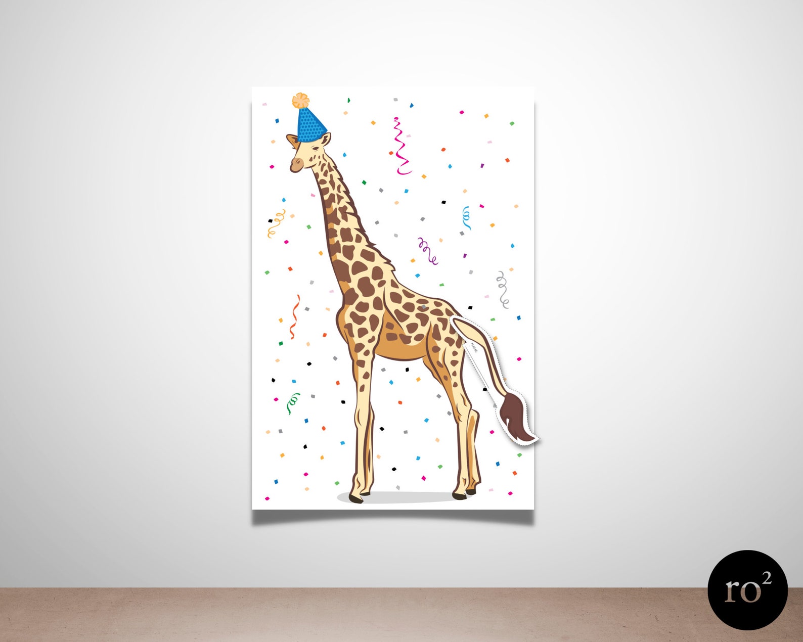 Pin the Tail on the Giraffe, Party Animals Decor, Jungle Animals Decor ...