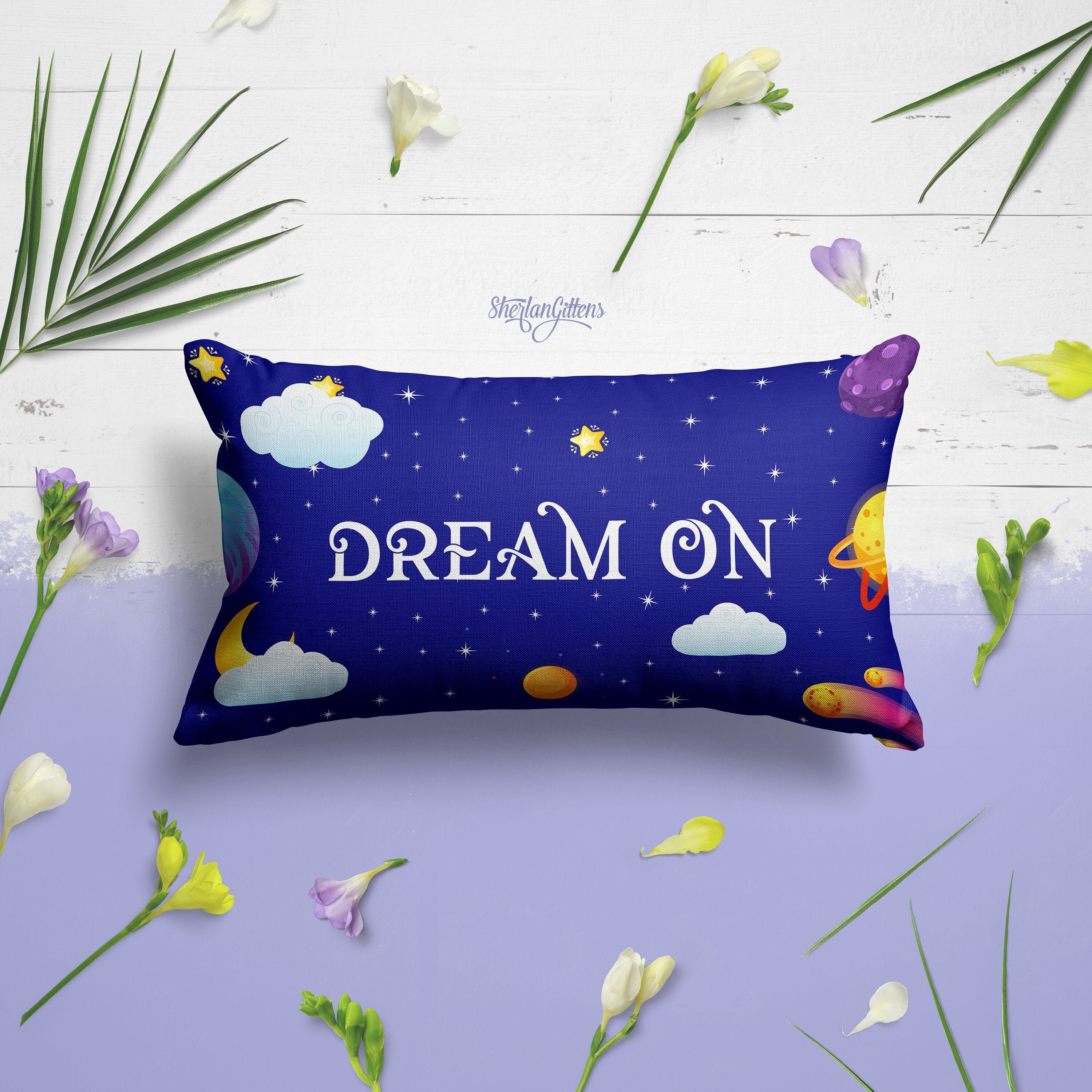 Dream on Custom Throw Pillow Etsy