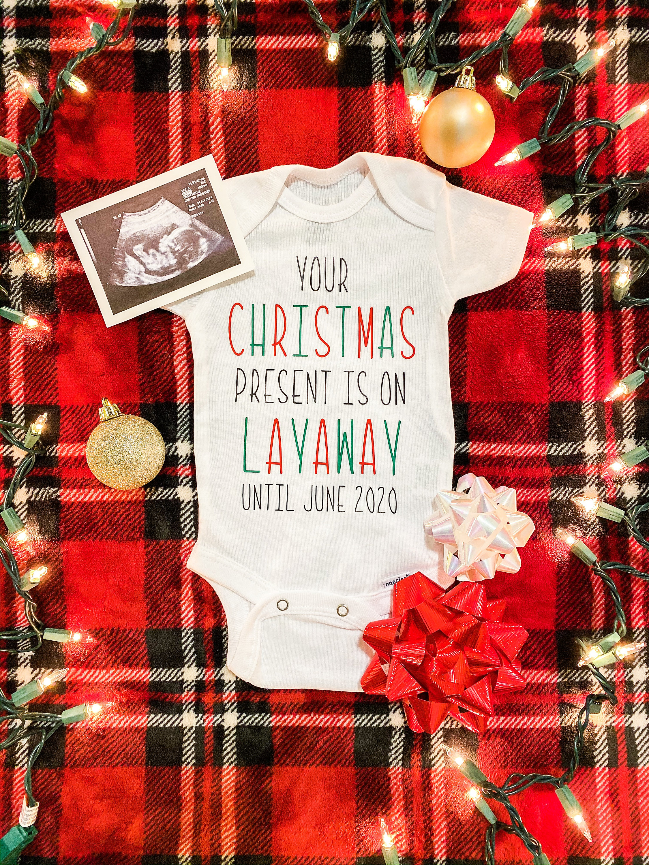 Christmas Layaway Pregnancy Announcement Etsy