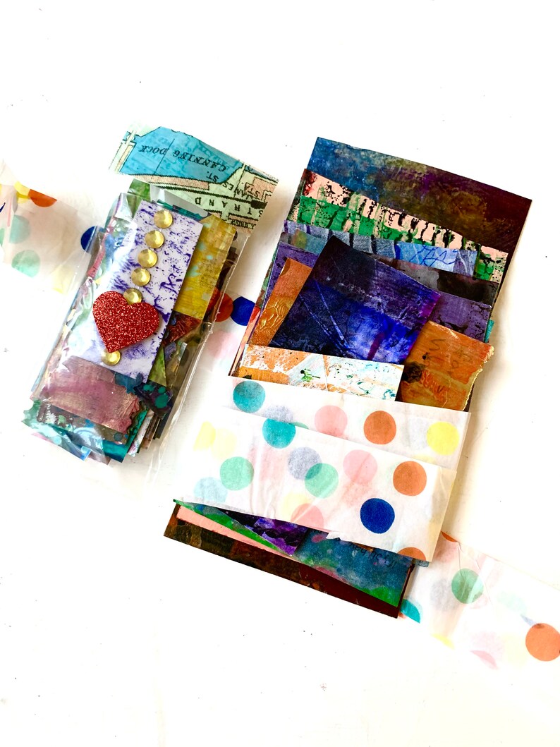 Spark Pack-Tiny Painted Papers-Ephemera-Cutie Packs-Variety Pack Pieces And Shapes