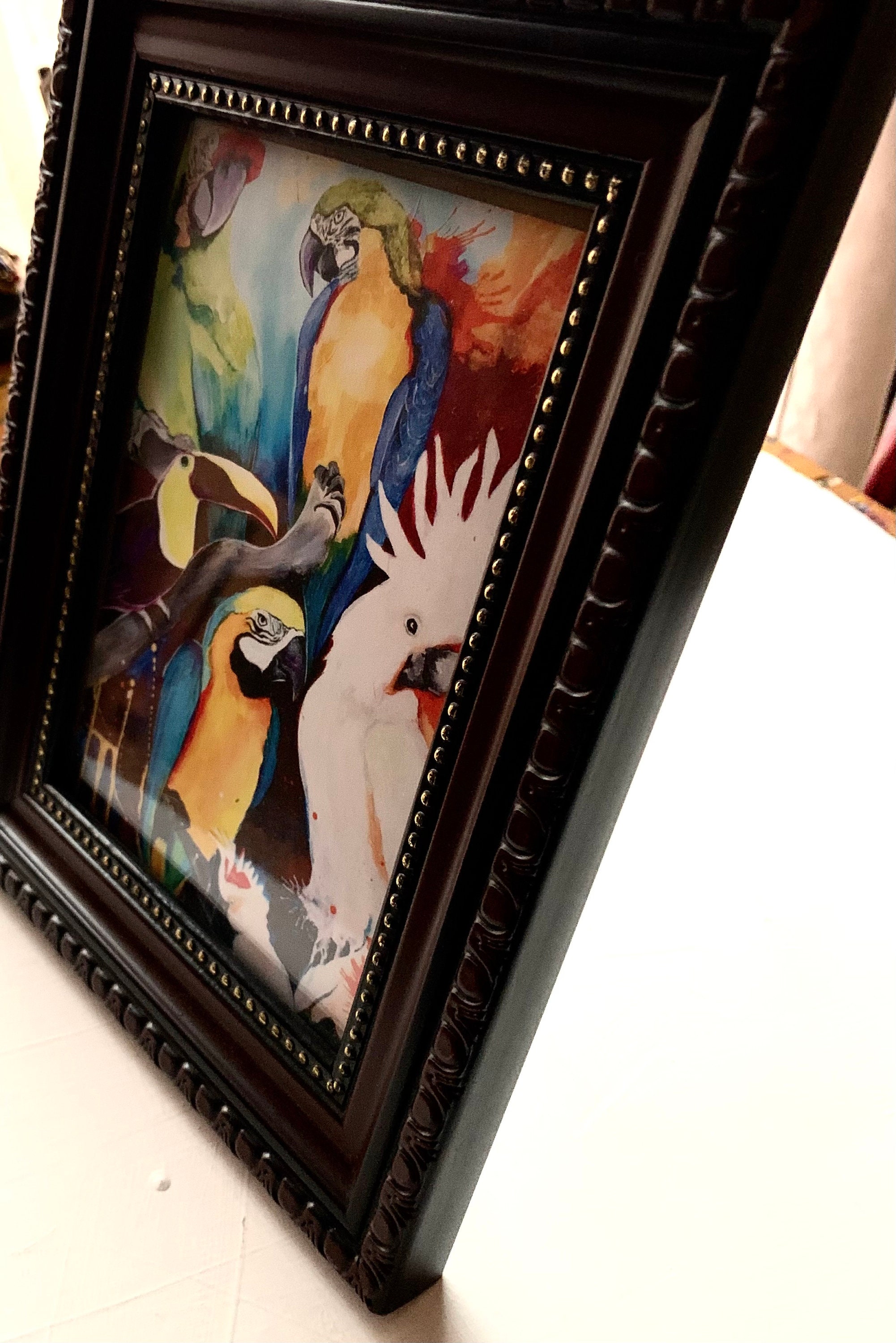 Tropical Bird Original Art PrintFramed PrintBird Painting Etsy