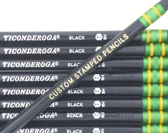 Engraved Custom Name or Phrase Pencils Personalized Back to School Ticonderoga  Pencils 12 Pack Student Gift 48 Classroom Set/pack 