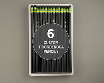 Black Custom Pencils - Personalized Ticonderoga Pencils Custom name pencil Classroom pencil Personalized Pencils Teacher Appreciation