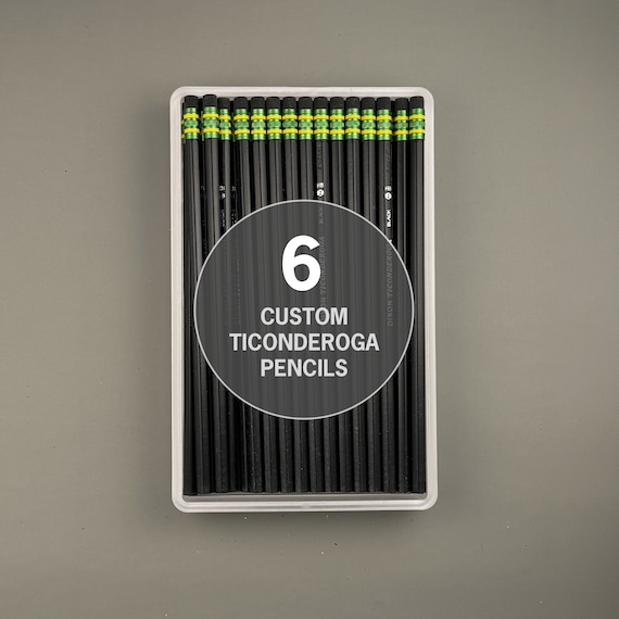 Black Custom Pencils - Personalized Ticonderoga Pencils Custom name pencil Classroom pencil Personalized Pencils Teacher Appreciation