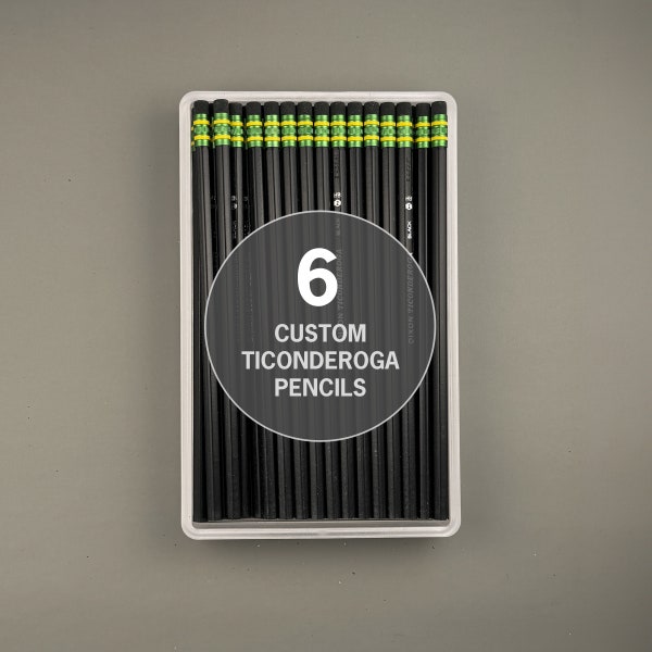 Black Custom Pencils - Personalized Ticonderoga Pencils Custom name pencil Classroom pencil Personalized Pencils Teacher Appreciation