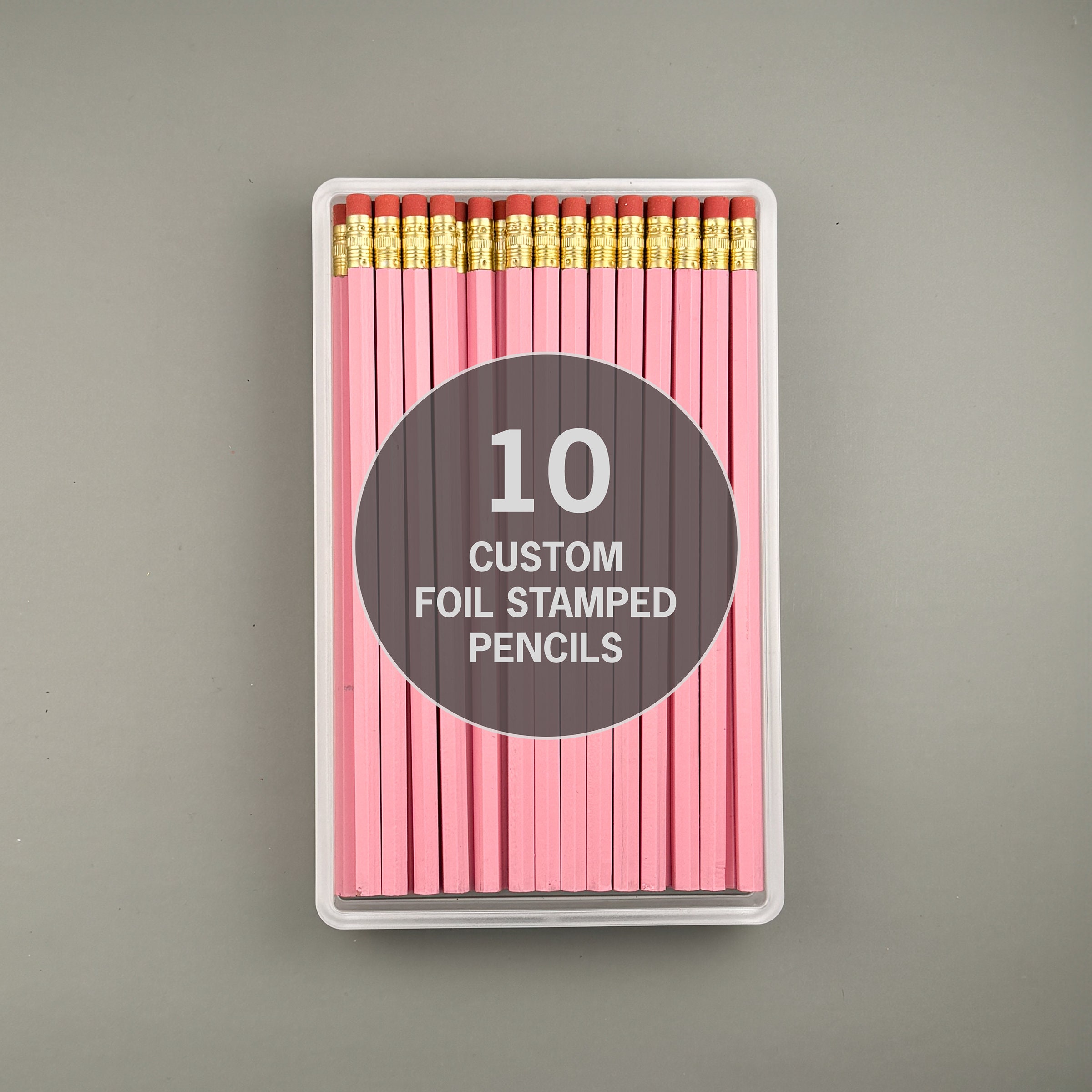 Personalized Pencil Real Foil School Supplies Kids Pencil Custom Name  Pencil Gold Foil Pencil Silver Foil Pencil Set of 10 