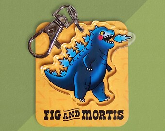 ゴジラキーホルダー // クリアアクリルキーホルダー - Etsy 日本