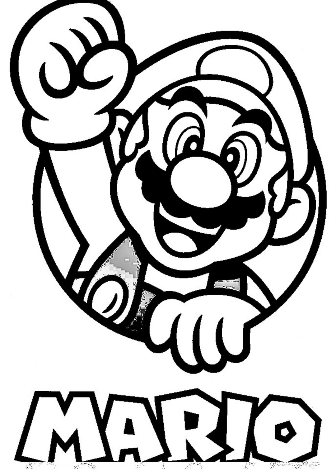 Six Mario Bros. Inspired Coloring Pages - Etsy